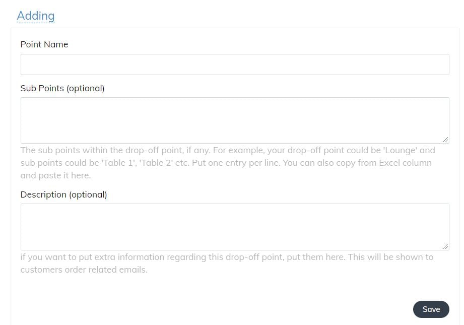 Goodeats Table Ordering