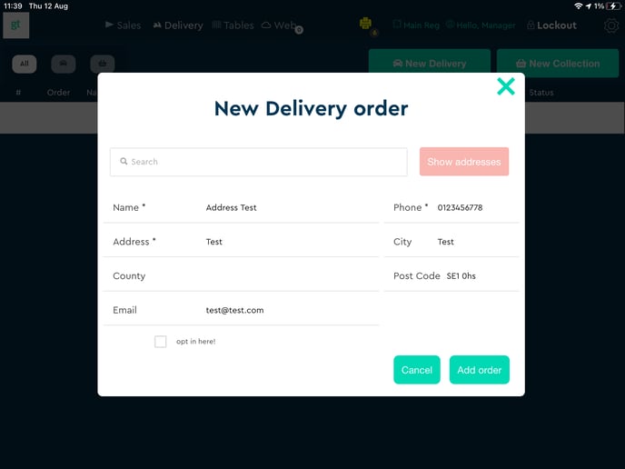 New delivery order1