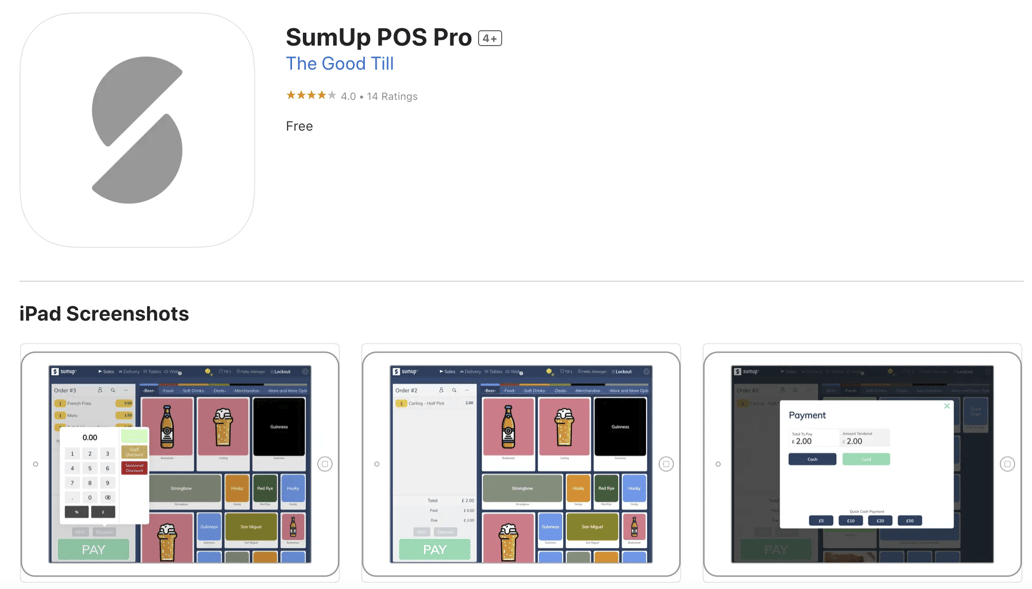 Downloading The SumUp POS PRO App