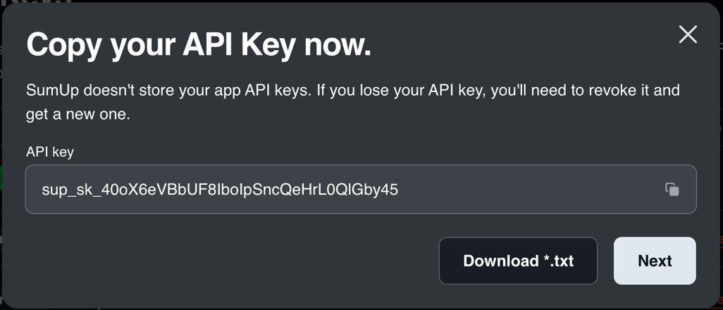 Sumair Api SumUp Solo API Connection